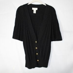 Soft Surroundings Wool Blend M Cardigan Sweater